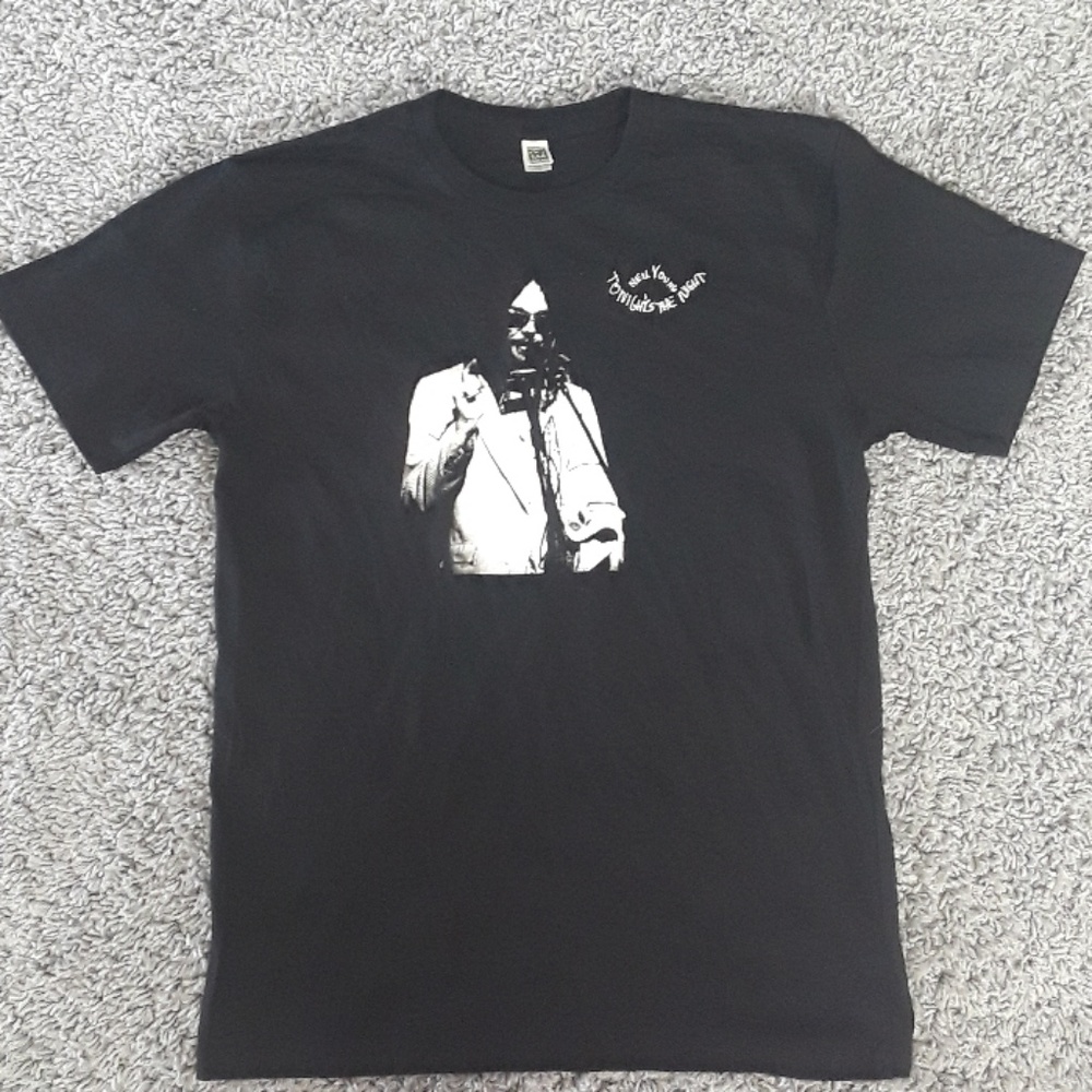 24 HR PRICE☠Neil Young Tonight's the Night T-shirt